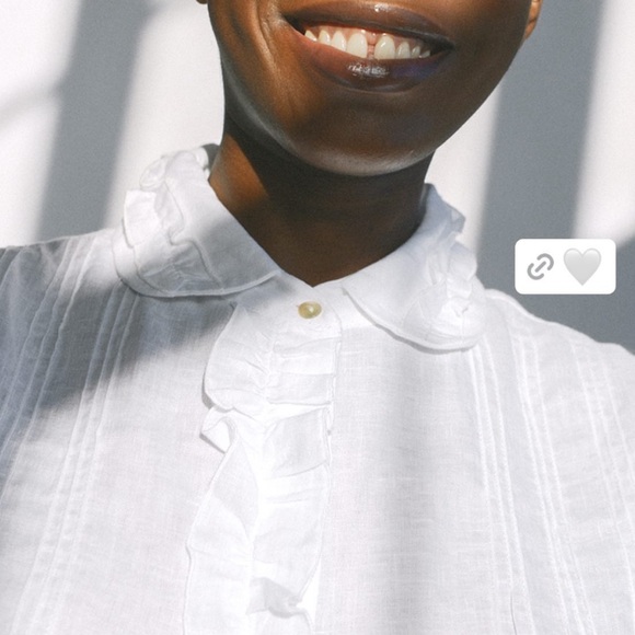 ArkiTaip Joanna Linen Blouse – Artisan White – Size S - Picture 8 of 13